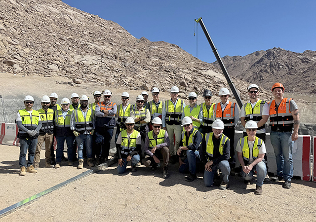 Senior leadership from Trojena and Limak Al-Ayuni JV recently visited the site.